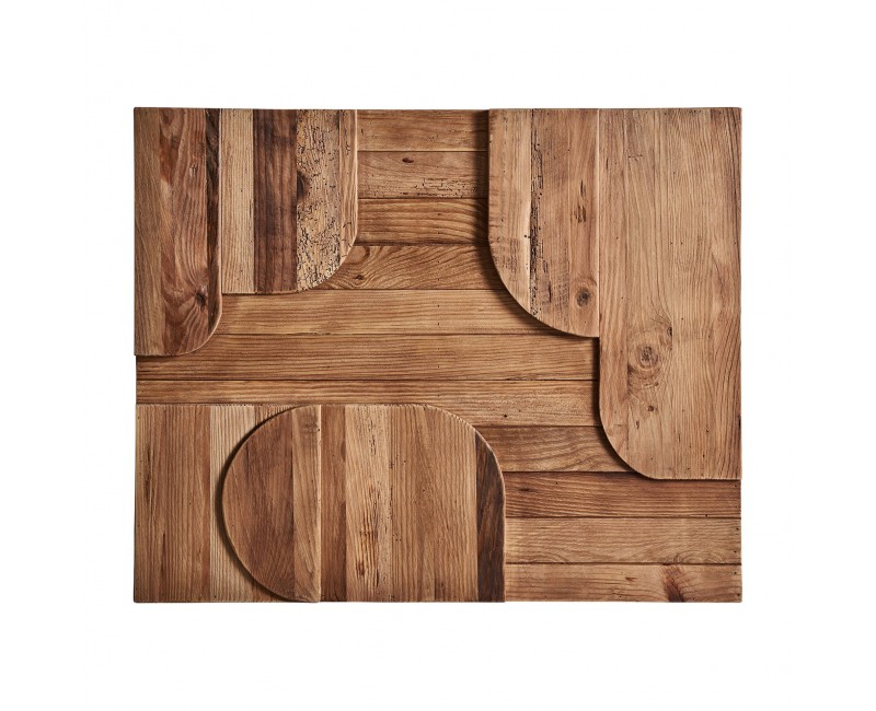 Panel Decorativo Crissey Madera De Pino Reciclado 98x6x80 Estilo Contemporáneo - 1