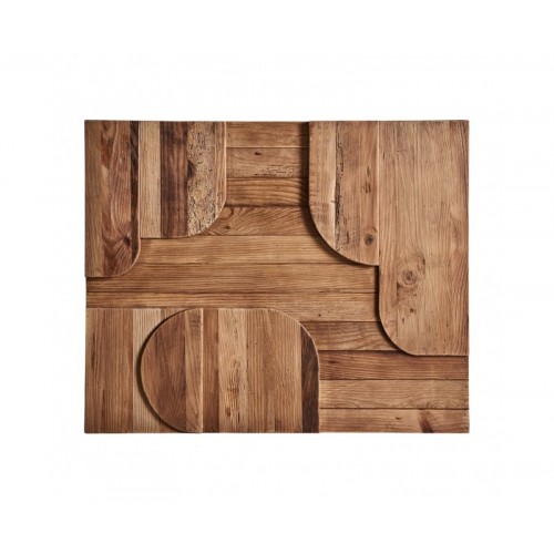 Panel Decorativo Crissey Madera De Pino Reciclado 98x6x80 Estilo Contemporáneo - 1