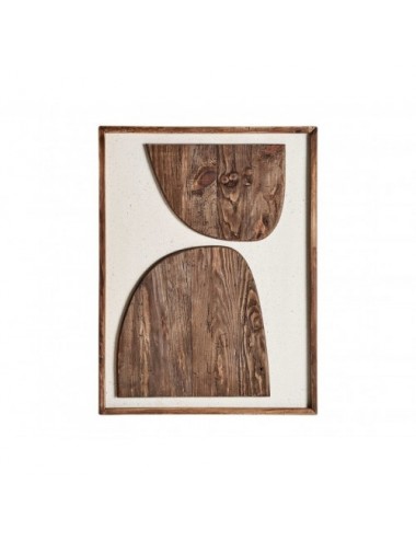 Cuadro Crissey Madera De Pino Reciclado 62x4x82 Estilo Contemporáneo - 1