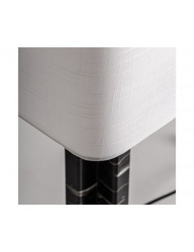 Lámpara De Sobremesa Mármol 34x34x80 Estilo Art Deco - 1