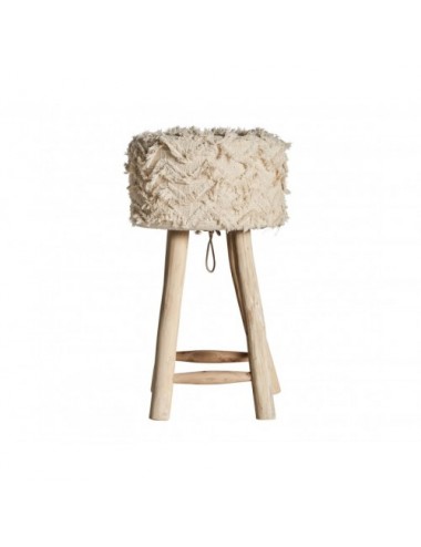 Taburete Mittet Algodón 40x40x70 Estilo Boho - 1