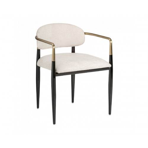 Silla Laggan Acero 54x54x78 Estilo Art Deco - 1