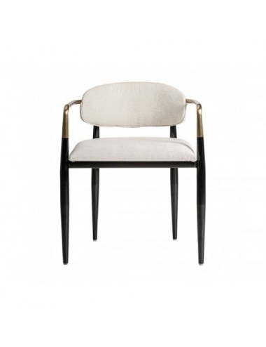 Silla Laggan Acero 54x54x78 Estilo Art Deco - 1
