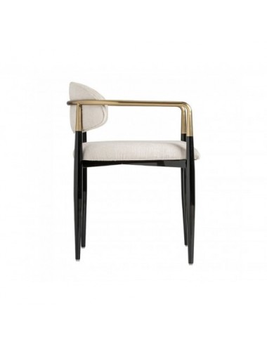 Silla Laggan Acero 54x54x78 Estilo Art Deco - 3