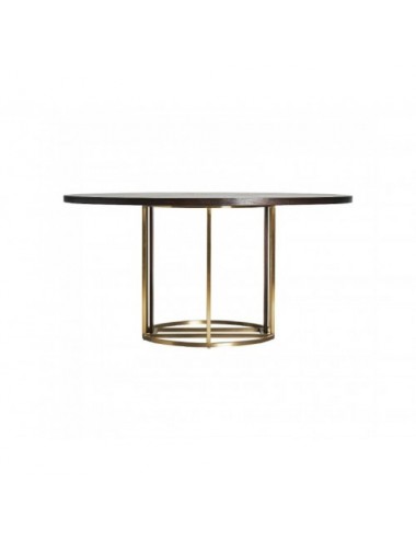 Mesa Comedor Leira Acero 150x150x75 Estilo Art Deco - 1