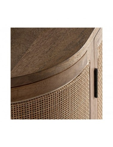 Mueble Tv Beckley Madera De Mango 200x40x61 Estilo Nórdico - 4