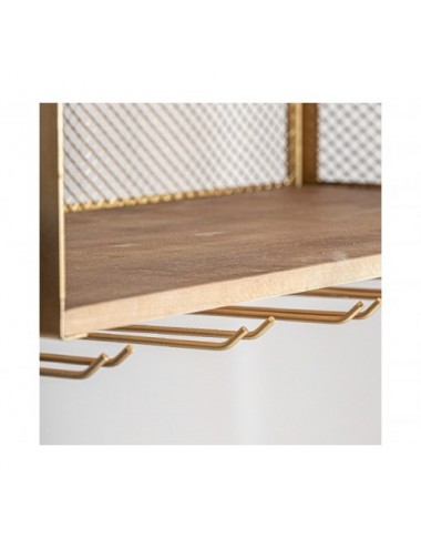 Mueble Bar Alleghe Acero 80x35x50 Estilo Art Deco - 4