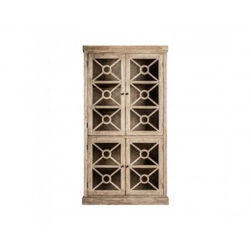 Vitrina Gubin Madera De Olmo 112x41x205 Estilo Colonial - 1