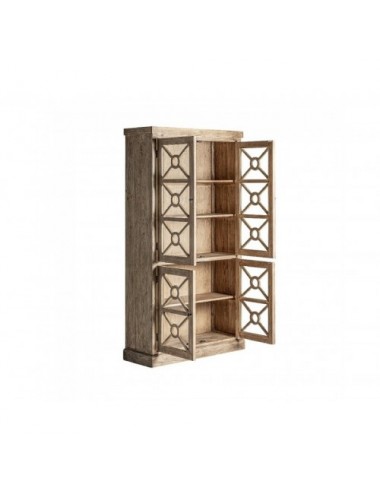 Vitrina Gubin Madera De Olmo 112x41x205 Estilo Colonial - 3