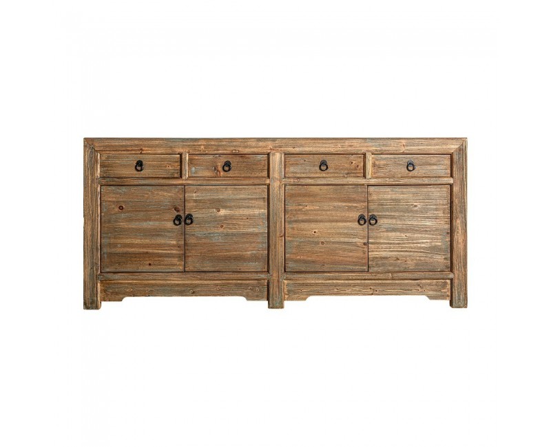 Aparador Zeitz Madera De Pino 200x48x90 Estilo Colonial - 1