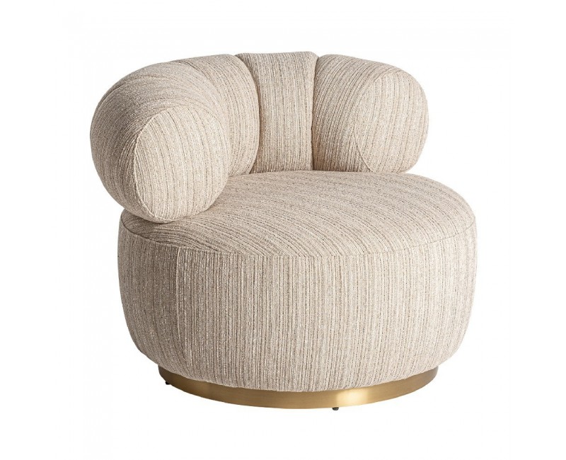 Sillón Hofsos Madera De Pino 91x84x68 Estilo Art Deco - 1