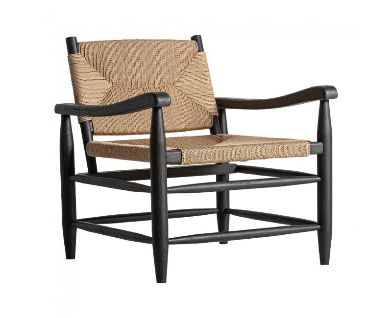 Sillón Dalvik Madera De Caucho 66x74x73 Estilo Contemporáneo - 1