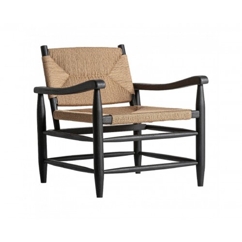 Sillón Dalvik Madera De Caucho 66x74x73 Estilo Contemporáneo - 1