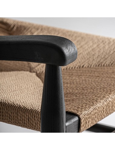 Sillón Dalvik Madera De Caucho 66x74x73 Estilo Contemporáneo - 5