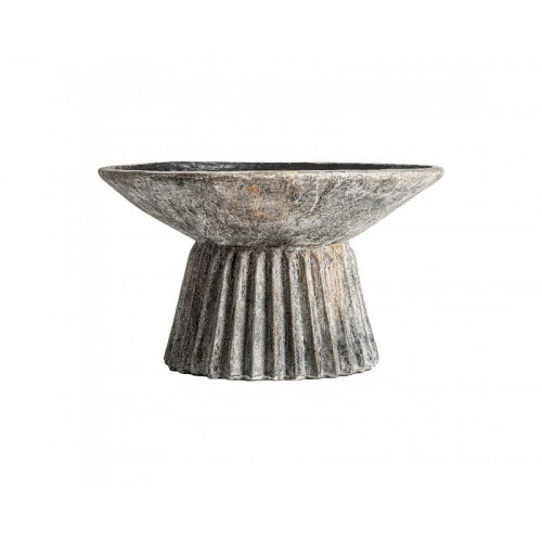 Ánfora Plissé Stone Cemento 81x81x48 Estilo Clásico - 1