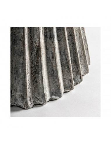 Ánfora Plissé Stone Cemento 81x81x48 Estilo Clásico - 4