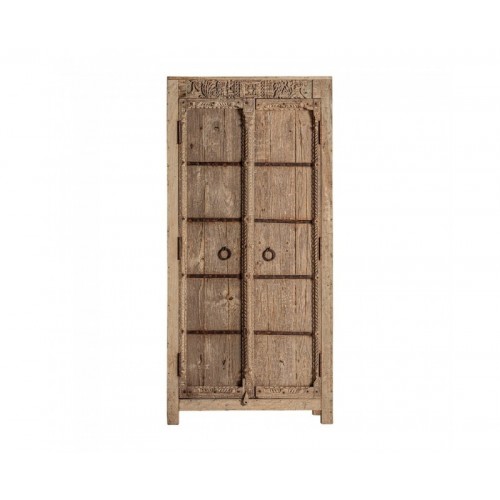 Armario Socken Madera De Teka 92x42x185 Estilo Colonial - 1