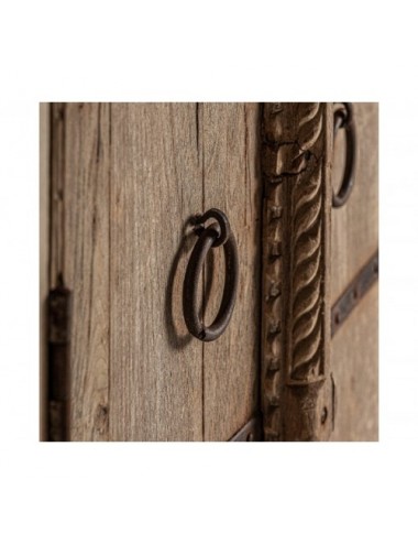 Armario Socken Madera De Teka 92x42x185 Estilo Colonial - 5