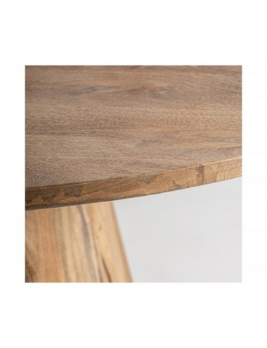 Mesa Comedor Mersch Madera De Mango 150x150x76 Estilo Contemporáneo - 3