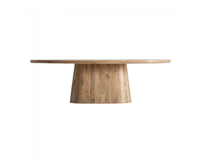 Mesa Comedor Mersch Madera De Mango 250x105x78 Estilo Contemporáneo - 1