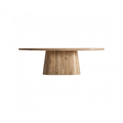 Mesa Comedor Mersch Madera De Mango 250x105x78 Estilo Contemporáneo - 1