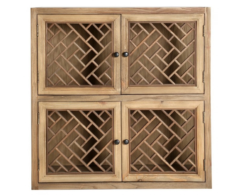 Vitrina Modular Melnik Madera De Olmo 85x40x85 Estilo Colonial - 1