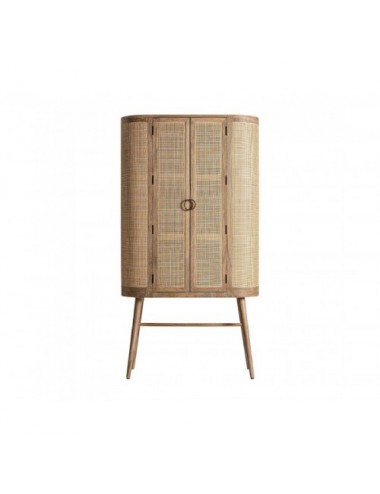 Armario Beckley Madera De Mango 105x45x180 Estilo Contemporáneo - 1