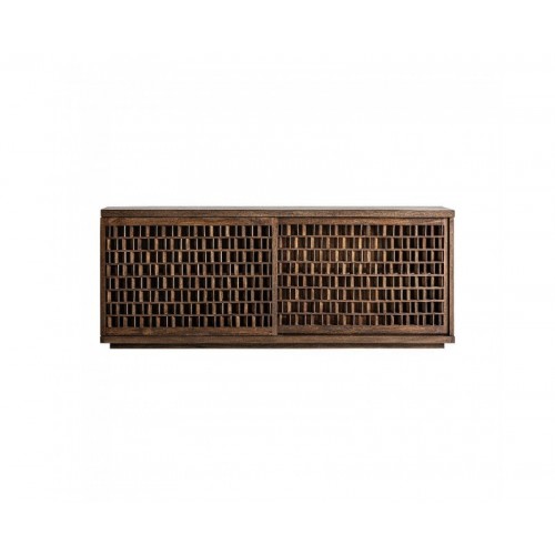 Aparador Kladno Madera De Mango 205x44x80 Estilo Art Deco - 1