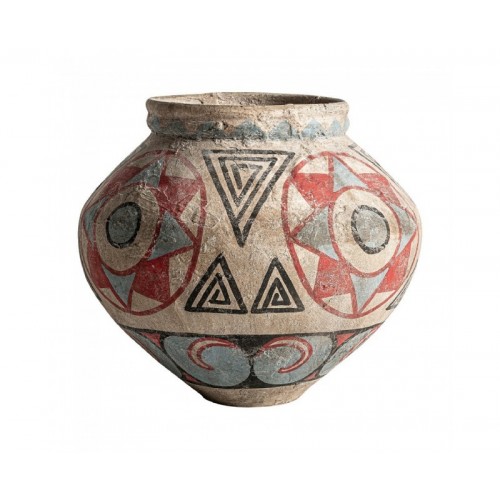 Jarrón Heneo Terracota 40x40x46 Estilo Étnico - 1