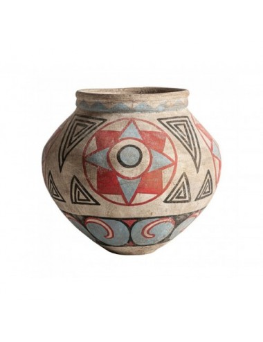 Jarrón Heneo Terracota 40x40x46 Estilo Étnico - 1
