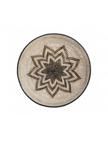 Plato Decorativo Ratán 70x70x6 Estilo Boho - 1