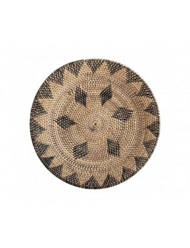 Plato Decorativo Ratán 50x50x6 Estilo Boho - 1
