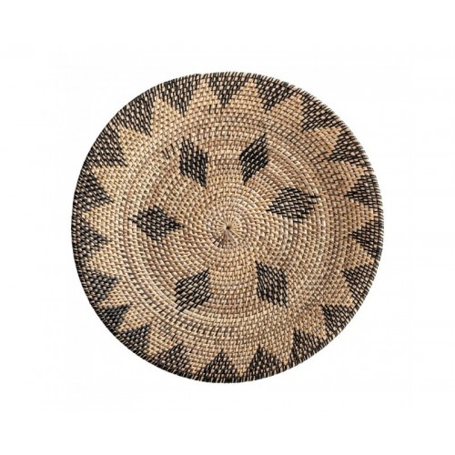 Plato Decorativo Ratán 50x50x6 Estilo Boho - 1