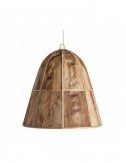 Lámpara De Colgar Madera De Coco 60x60x63 Estilo Boho - 1
