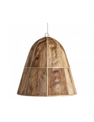Lámpara De Colgar Madera De Coco 60x60x63 Estilo Boho - 1