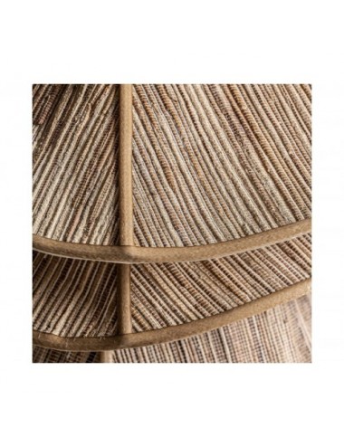 Lámpara De Colgar Madera De Coco 63x63x70 Estilo Boho - 3
