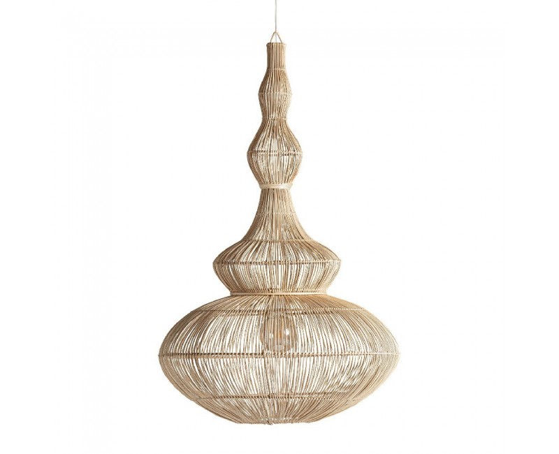 Lámpara De Colgar Ratán 60x60x91 Estilo Boho - 1