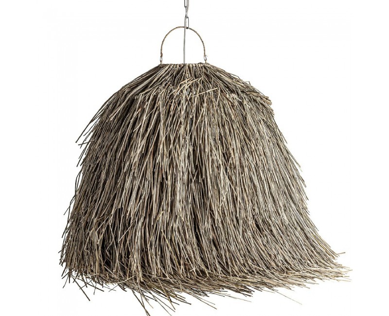 Lámpara De Colgar Fibra Natural 103x103x93 Estilo Boho - 1