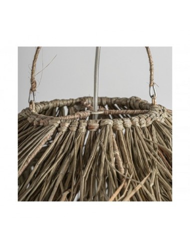 Lámpara De Colgar Fibra Natural 103x103x93 Estilo Boho - 4