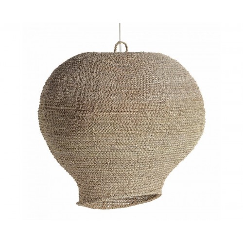 Lámpara De Colgar Igotz Madera Palma 58x58x70 Estilo Boho - 1