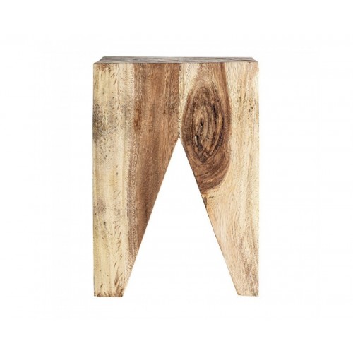 Mesa Auxiliar Rimini Madera Suar 30x30x45 Estilo Étnico - 1