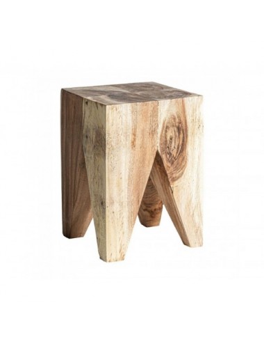 Mesa Auxiliar Rimini Madera Suar 30x30x45 Estilo Étnico - 1