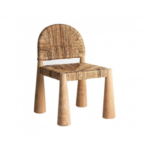 Silla Nekta Madera De Teka 59x62x84 Estilo Étnico - 1