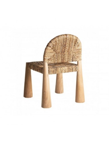 Silla Nekta Madera De Teka 59x62x84 Estilo Étnico - 4