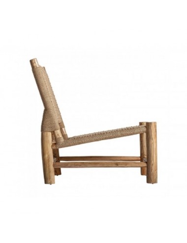 Sillón Mouzaki Madera De Teka 60x78x78 Estilo Vintage - 3