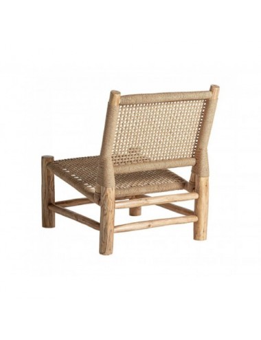 Sillón Mouzaki Madera De Teka 60x78x78 Estilo Vintage - 4