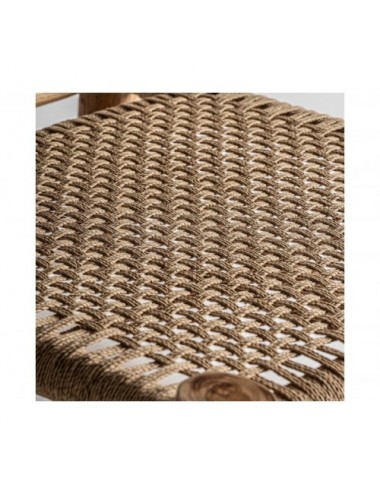 Sillón Mouzaki Madera De Teka 60x78x78 Estilo Vintage - 6