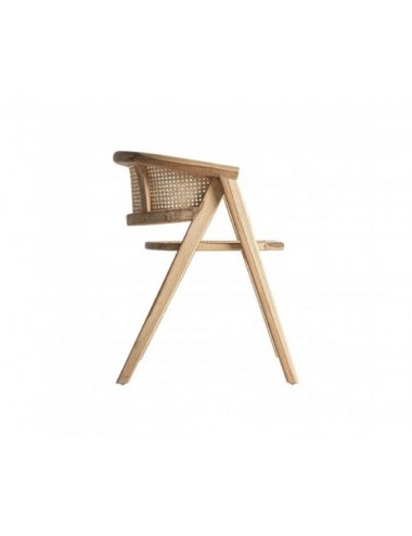 Silla Eane Madera De Teka 60x58x75 Estilo Contemporáneo - 3