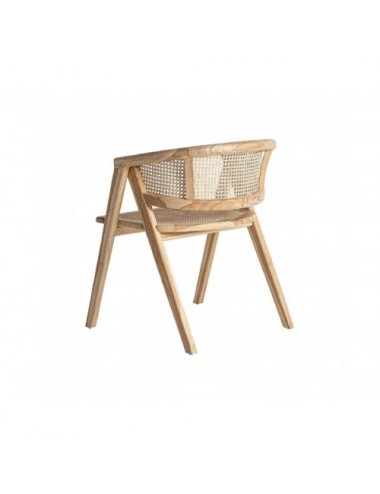 Silla Eane Madera De Teka 60x58x75 Estilo Contemporáneo - 4