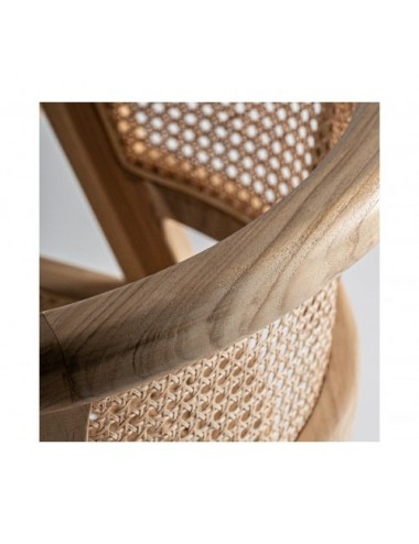 Silla Eane Madera De Teka 60x58x75 Estilo Contemporáneo - 9